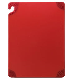 San Jamar Saf-T-Grip Cutting Board 12"x18"x0.5" Red CBG121812RD San Jamar