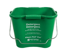 Cubo Kleen de 8 cuartos, verde, trilingüe