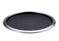 Service Ideas Tray, 16", Round, Stackable, Non-Slip, Removable Silicone Rubber Insert - TR1614RI Service Ideas