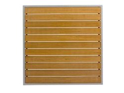Super Seatz Square Top 24x24 Synthetic Teak Silver - PH2424TKSVU