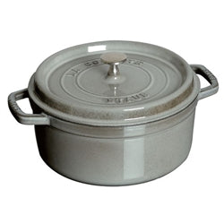 Staub Round Cocotte Dutch Oven - 5.5 Qt , Graphite Grey - 1102618 Staub