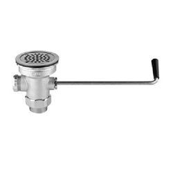 Válvula de desagüe de latón TS, manija giratoria, abertura para fregadero de 8,9 cm - B-3950