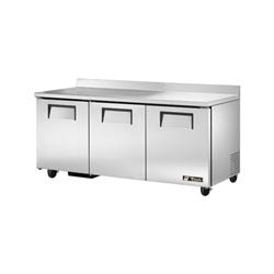 TRUE - Refrigerator, Work Top 72" Solid Door - 3 Section - TWT-72