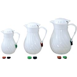 Servidor de bebidas Winco, 20 oz. Recipiente giratorio blanco - VSW-20W