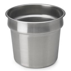 Recipiente Vollrath de inserción redondo de 7 qt de acero inoxidable - 78184