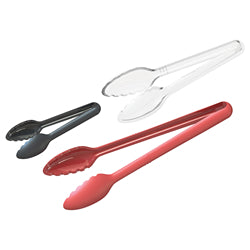 Pinza multiusos Winco de 12" de policarbonato rojo - CVST-12R