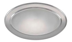 Plato ovalado de 14" de acero inoxidable