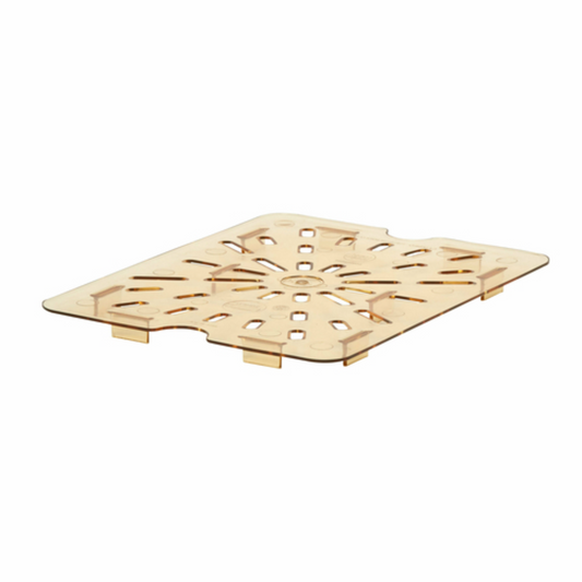 Cambro H-Pan™ Drain Tray for 1/2 Size Food Pans Amber - 20HPD150