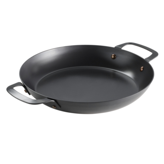 Tramontina USA Paella Pan Carbon Steel 12" Round, Oven Safe to 500°F - 8011-017