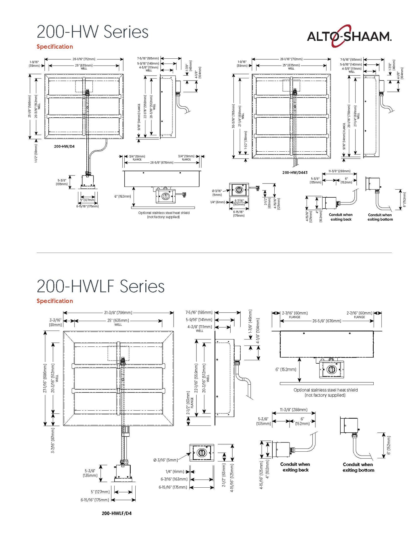 Alto Shaam Drop In Food Warmer - 200-HW-D6