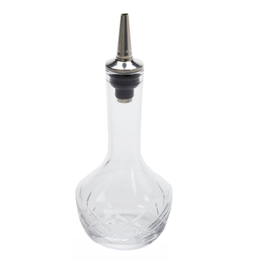 American Metalcraft Bitters Bottle, 4oz Hand Cut - BBC2