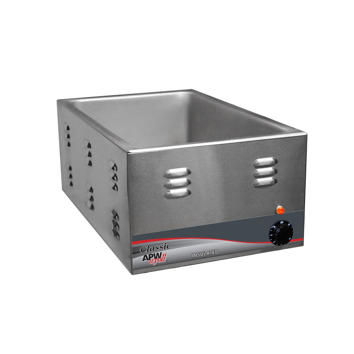 APW Wyott Insulated Countertop Food Warmer Stainless Steel 12" x 20" - W-3Vi