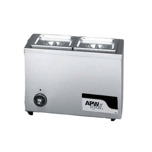 APW Wyott Fractional Food Pan Warmer Stainless Steel NSF 7 Qt - W-9