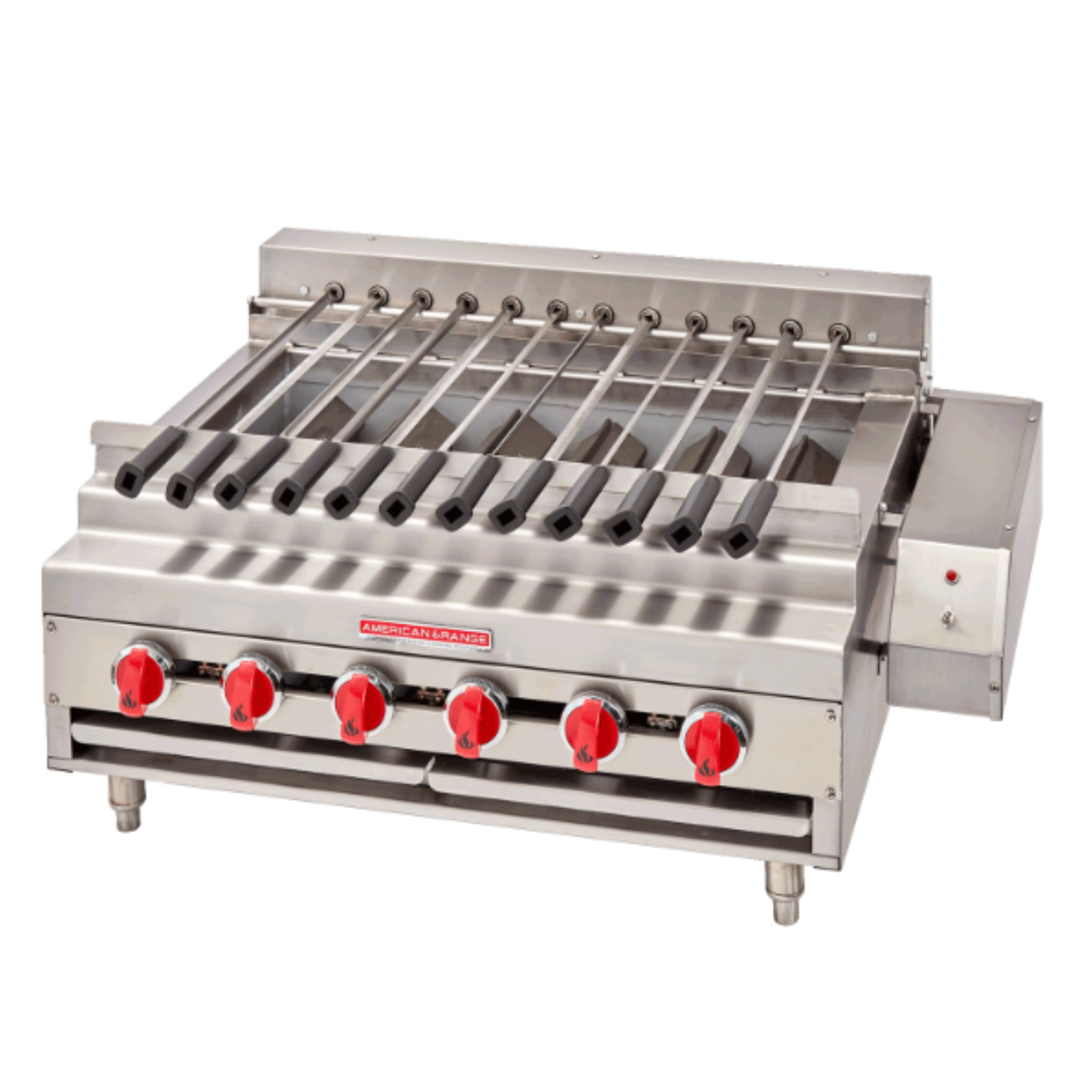 American Range Rotisserie Kebob Broiler 36″ Countertop, 180,000 BTU - ARKB-36-R