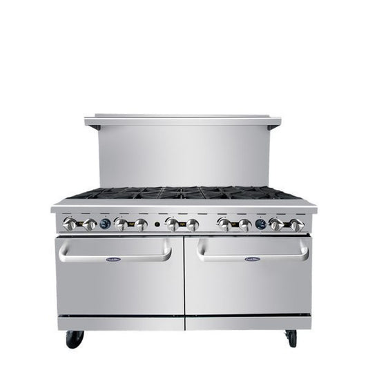 Atosa CookRite 60" Commercial Gas Range Stainless Steel 10-Burner Dual - AGR-10B