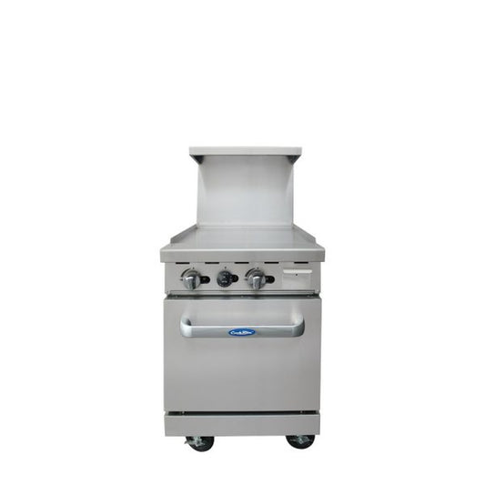 Atosa CookRite Commercial Gas Range Stainless Steel 24" Griddle Top AGR-24G