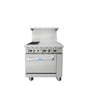 Atosa CookRite Commercial Gas Range Stainless Steel 2 Burners 24" AGR-2B24GR