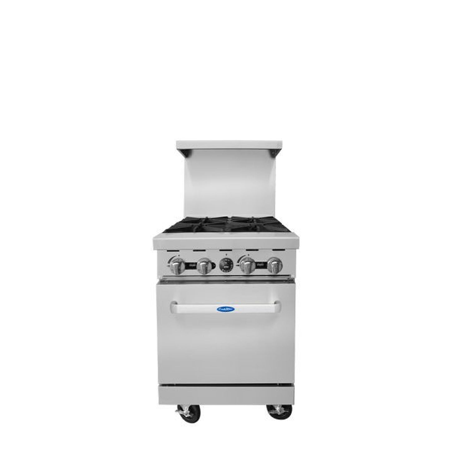 Atosa CookRite Gas Range Stainless Steel 4 Open Burners 24" - cETLus AGR-4B