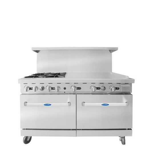 Atosa CookRite Commercial Gas Range Stainless Steel 4 Burners 36" - AGR-4B36GR