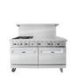 Atosa CookRite Commercial Gas Range Stainless Steel 4 Burners 36" AGR-4B36GR