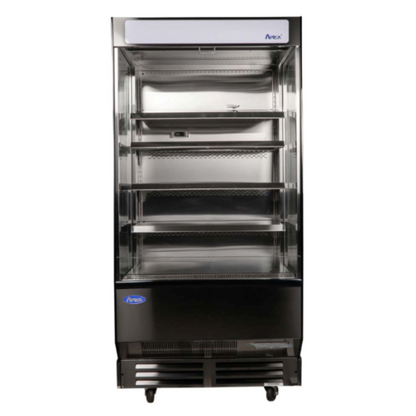 Atosa Open Air Merchandiser Black Stainless Steel 40" - AOM-40B