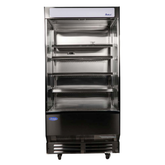 Atosa Open Air Merchandiser Black Stainless Steel 40" - AOM-40B