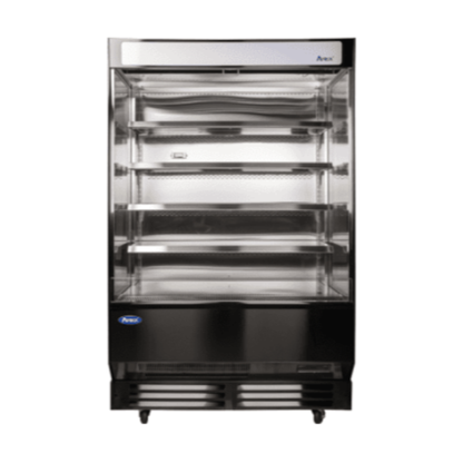 Atosa Open Air Merchandiser Black Exterior Stainless Steel 50", Refrigerator - AOM-50B
