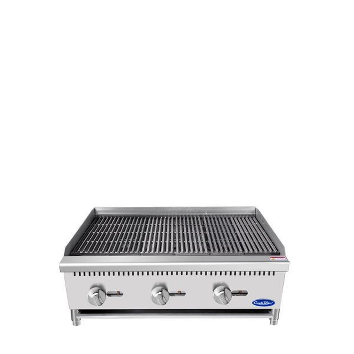 Atosa CookRite Stainless Steel Gas Char-Rock Broiler 36" ATCB-36*