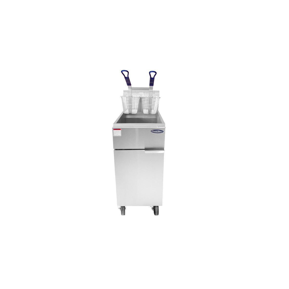 Atosa Stainless Steel Gas Floor Fryer Energy Star 50 lb - ATFS-50ES