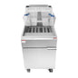 Atosa CookRite 75 lb Stainless Steel Gas Floor Fryer Energy Star Natural Gas - ATFS-75ES