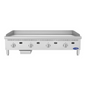 Atosa CookRite Chrome Plated Gas Countertop Griddle 48" - 120,000 BTU - ATG-4824-C