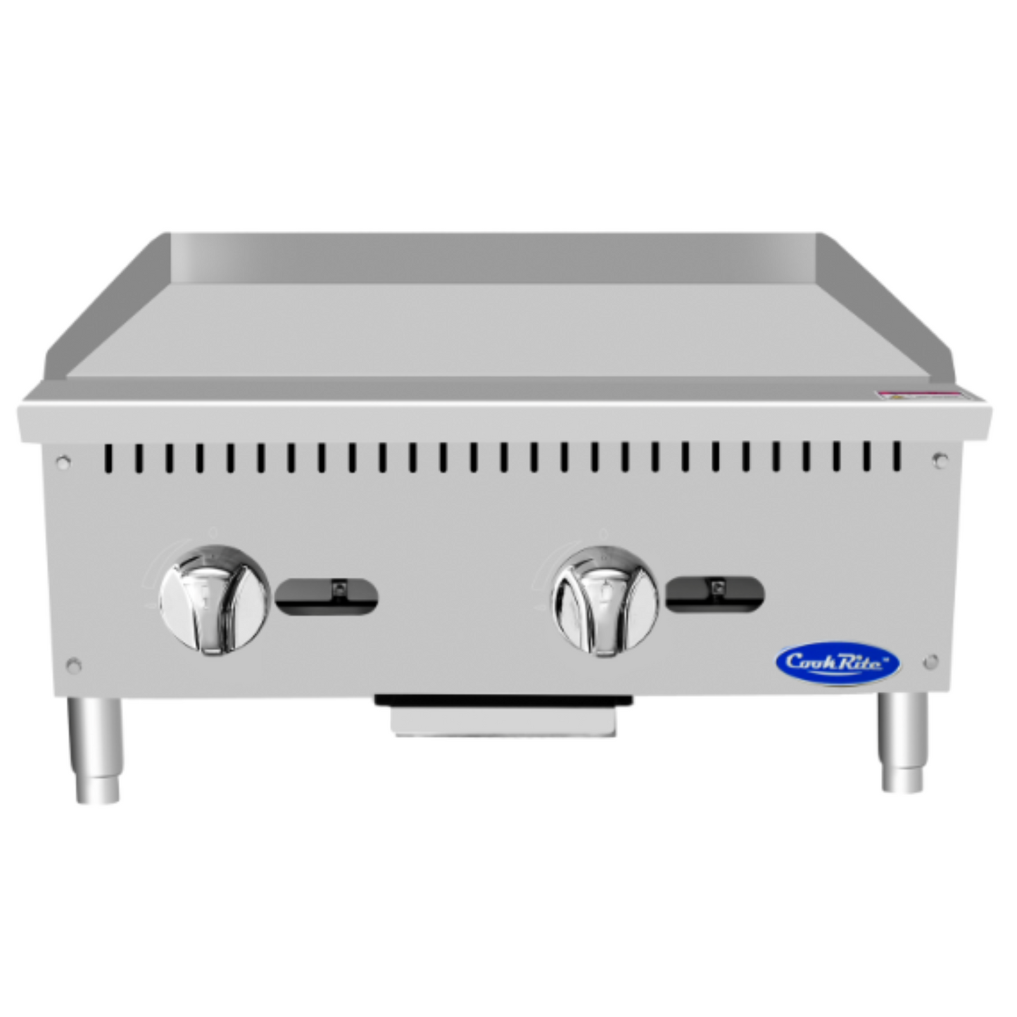 Atosa CookRite Manual Gas Griddle Stainless Steel 24" - ATMG-24 - NAT GAS