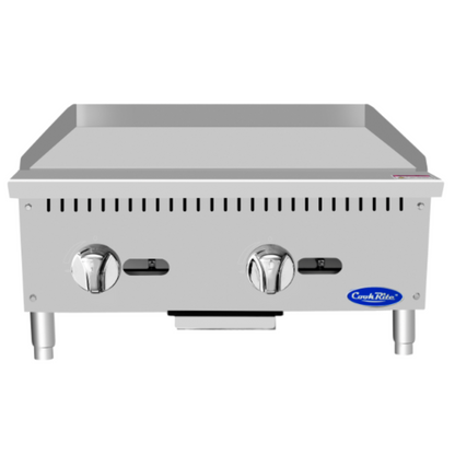 Atosa CookRite Manual Gas Griddle Stainless Steel 24" - ATMG-24 - NAT GAS