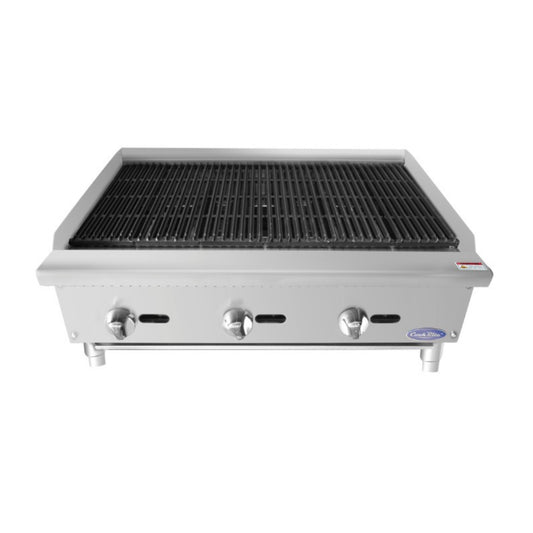 Atosa CookRite Radiant Charbroiler Natural Gas Countertop 36" - ATRC-36