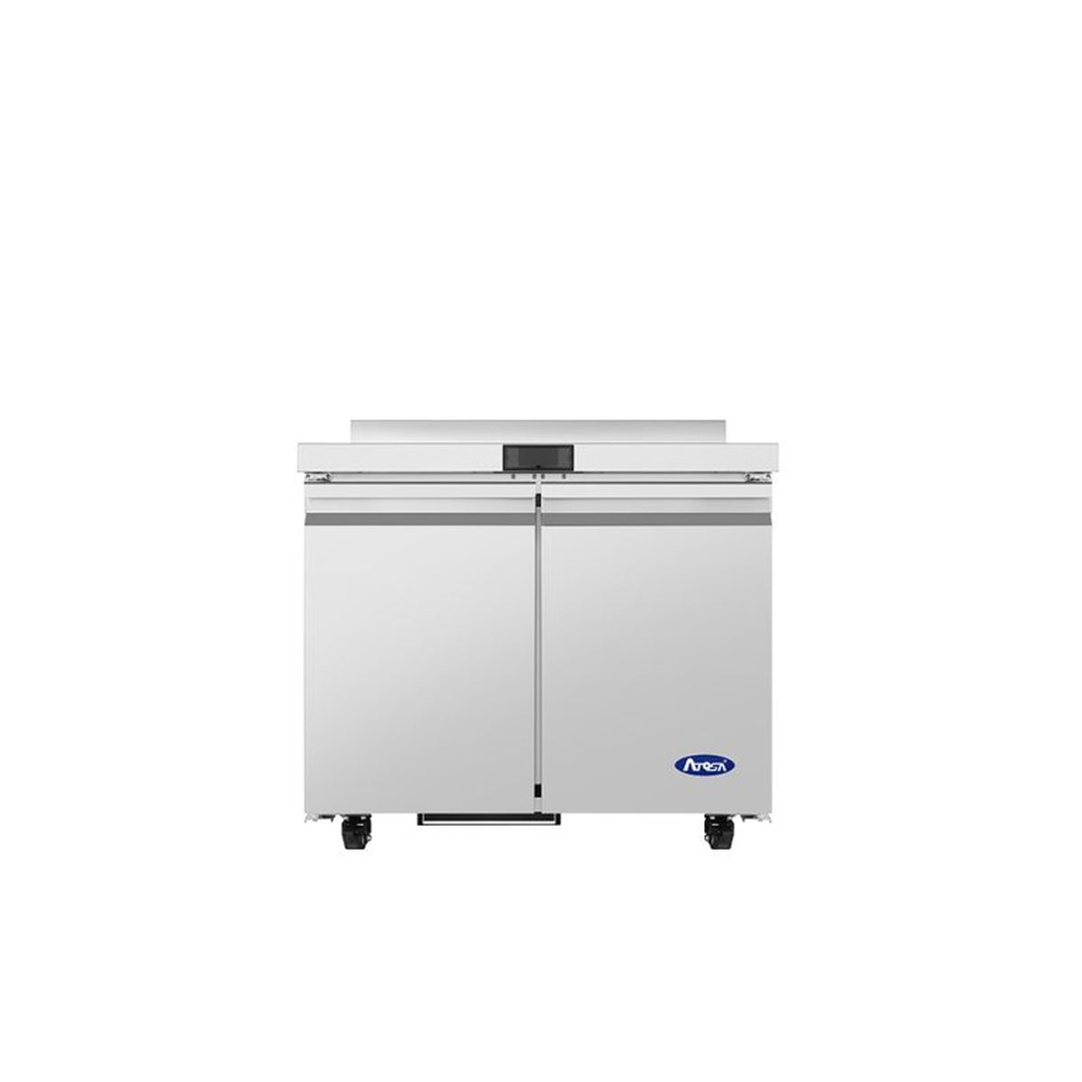 Atosa Stainless Steel Worktop Freezer with Backsplash 36" - 2 Doors - AWF36SD
