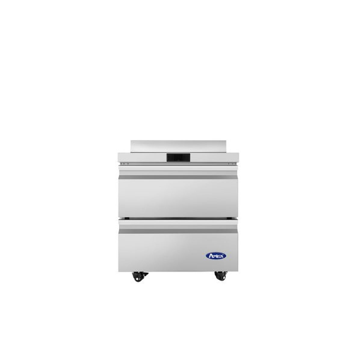 Atosa Stainless Steel Worktop Refrigerator 2-Drawer 27" - AWR27D2