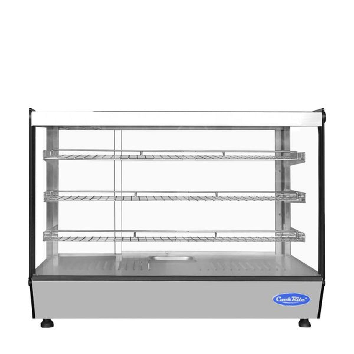 Atosa Heated Display Case Stainless Steel Countertop 7.1 Cu Ft CHDS-71