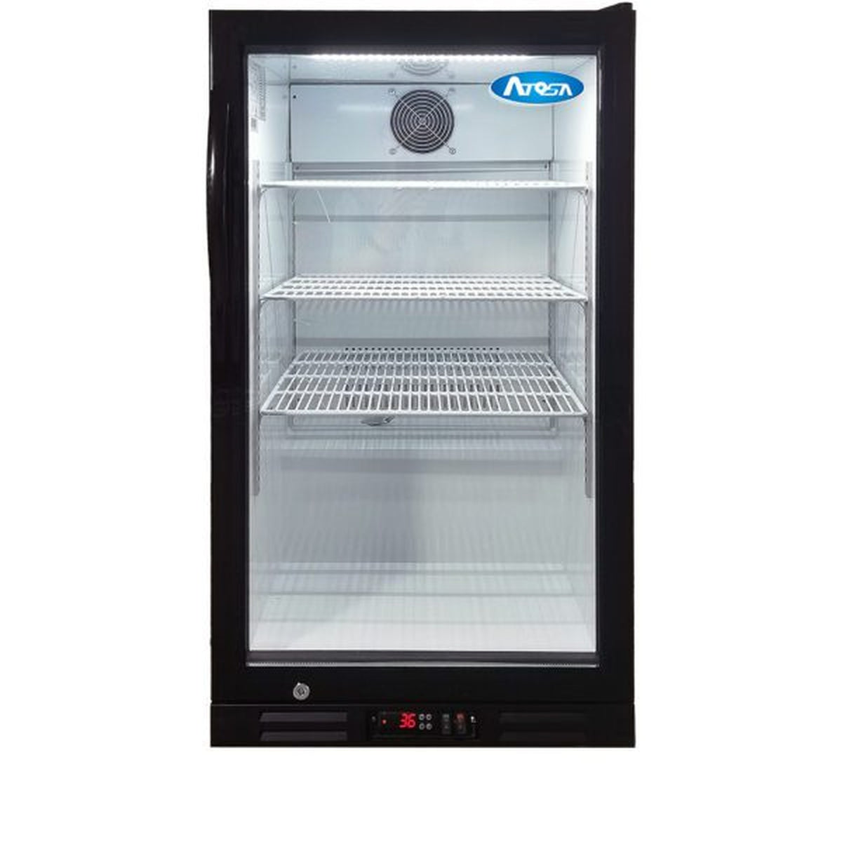 Atosa Countertop Glass Door Merchandiser Refrigerator 7 Cu Ft - CTD-7T