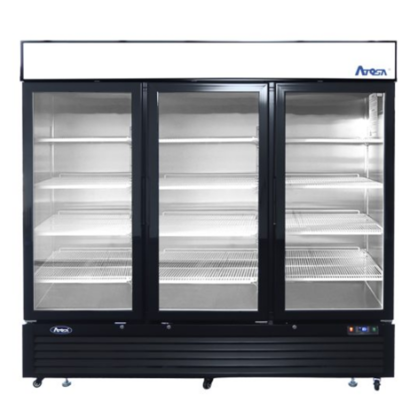 Atosa 3-Door Glass Bottom Mount Merchandiser Refrigerator 69.5 Cu Ft - MCF8724GR