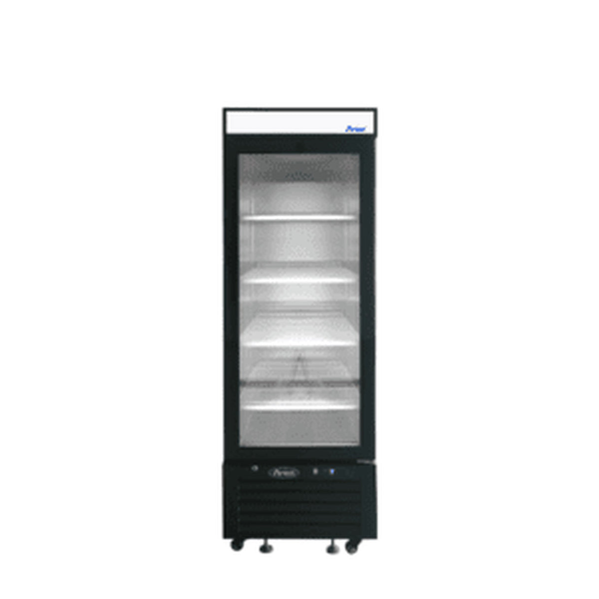 Atosa Black Glass Door Merchandiser Refrigerator 8.3 Cu. Ft. MCF8726GR