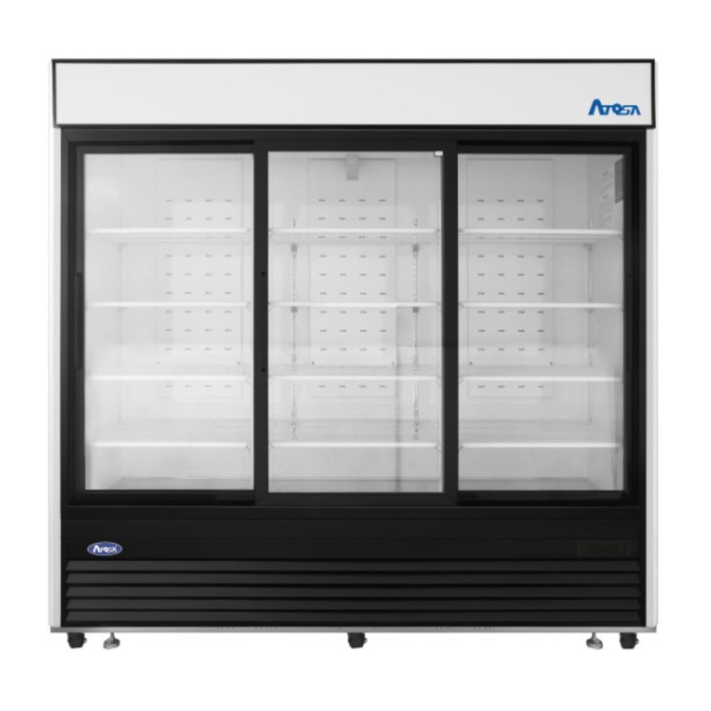 Atosa Commercial 3-Door Sliding Glass Merchandiser Refrigerator 64.4 - MCF8729GR