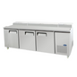 Atosa Refrigerated Pizza Prep Table Stainless Steel 93" 3-Door - MPF8203GR