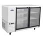 Atosa 2-Door Back Bar Cooler Stainless Steel Shallow Depth 59" - SBB59GGRAUS1