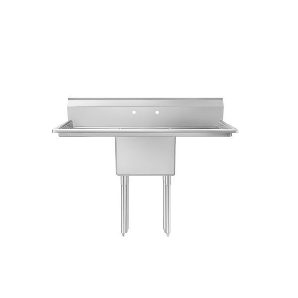 Atosa NSF Stainless Steel 1-Compartment Sink with 24" Drainboards - SS2424F11D24