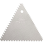 Ateco Decorating Comb 3-Sided Aluminum 4-1/4" x 4-1/4" - 1446