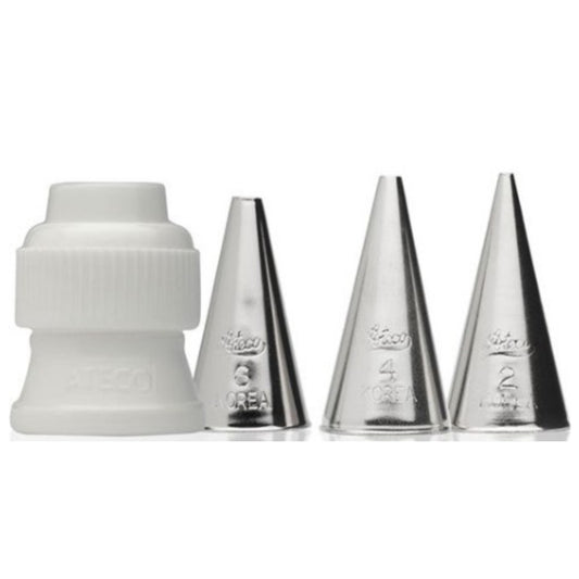 Ateco Writing Tube Set, 4-Pc, Stainless Steel - 380