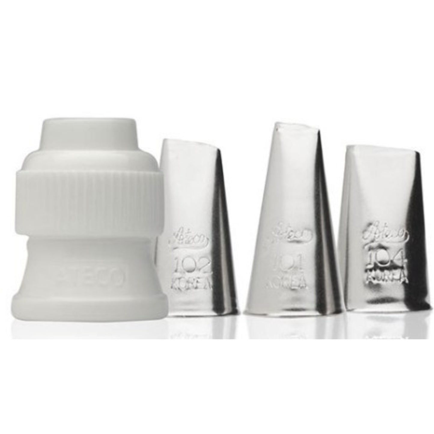 Ateco Rose Tube Set 4-Piece Stainless Steel - 383