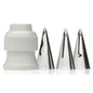 Ateco Ruffle Tube Set 4-Piece Stainless Steel - 384