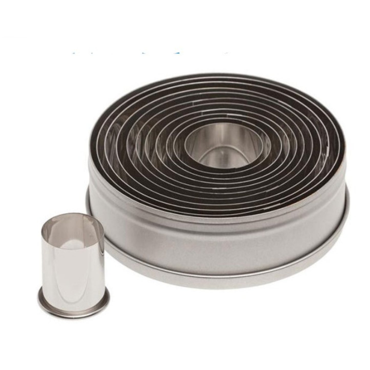 Ateco Dough Cutter Set Plain Round 11 Piece - 5357