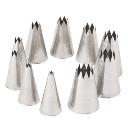 Ateco Star Pastry Tube Set, 10 Pc. - 830